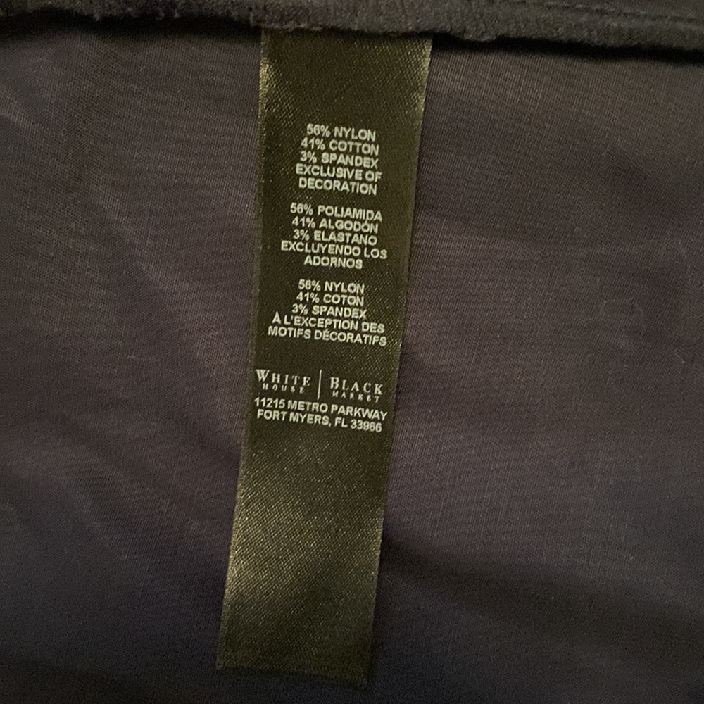 NWOT WHBM Navy Blue Button Up Button Cuff Button Hood Lightweight Rain Jacket - Picture 15 of 15